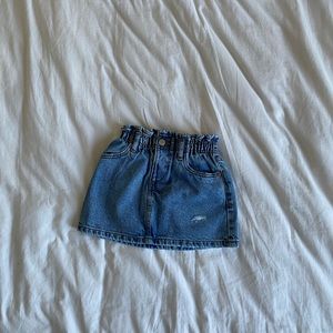 Zara kids denim skirt